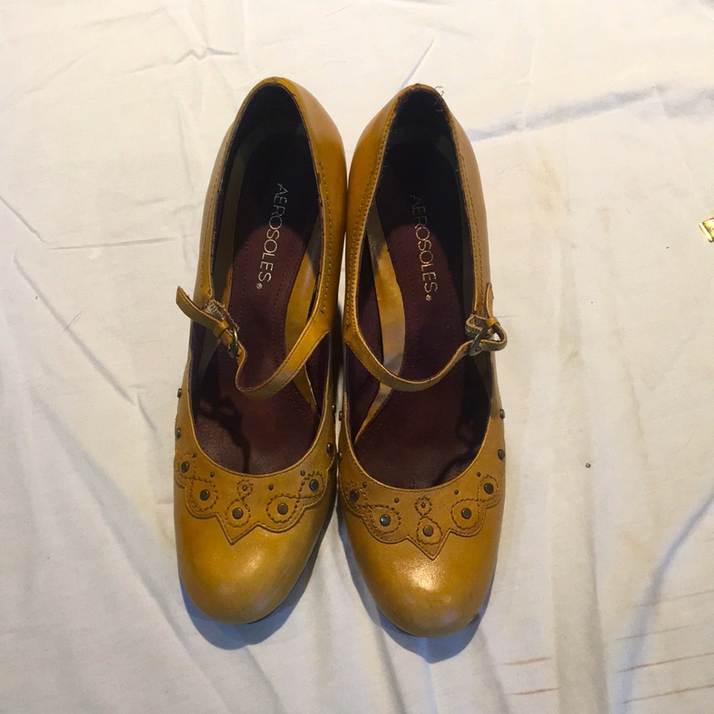 Mustard Yellow Aerosoles Wedges